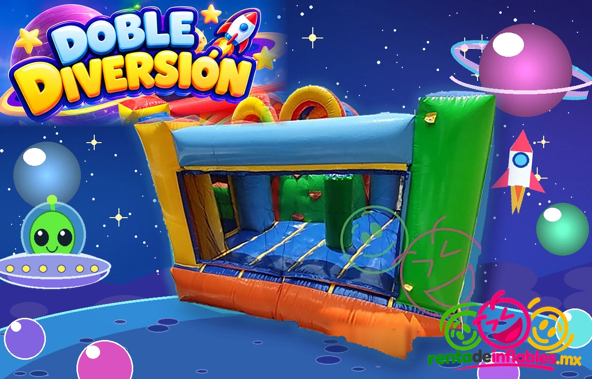 Doble Diversión, vista lateral con zona de juego