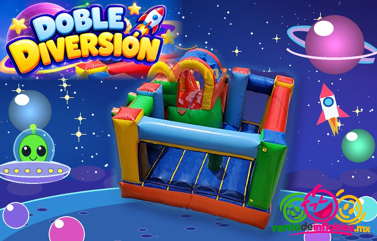 Doble Diversión, vista posterior de la zona de juegos