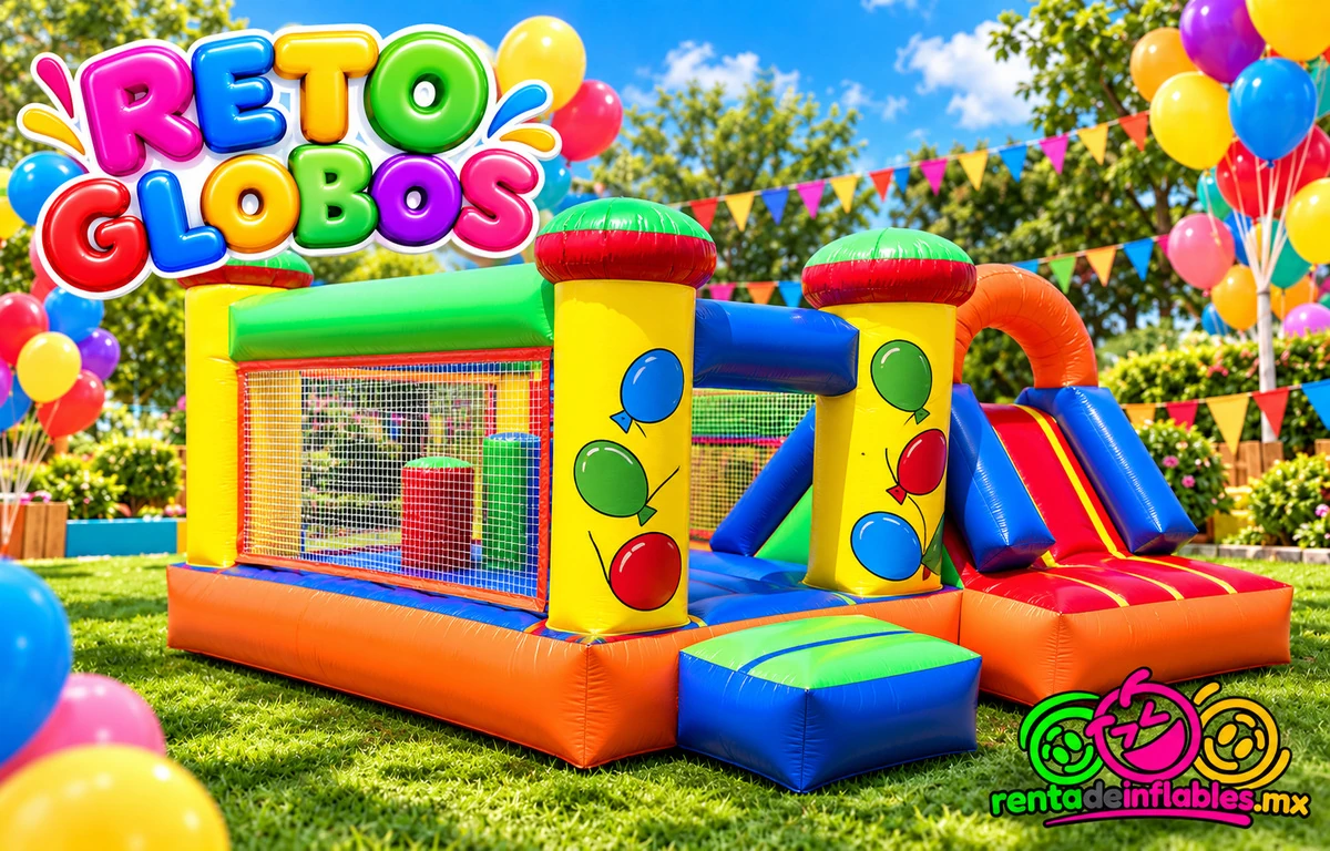 Reto Globos, vista de la zona de obstáculos